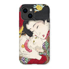 Japanese Woman and Cat - Tsukioka Yoshitoshi Iphone Case 14 / Matte Mobile Phone Cases