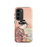 Japanese Woman Picking Chrysanthemum - Suzuki Harunobu Iphone Case, Samsung Galaxy S23 / Gloss, Mobile Phone Cases, Toby Leon