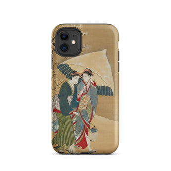 Japanese Women in Snow - Shunman Iphone Case, 11 / Matte, Iphone 12 13 Phone Case Classic Japanese Ukiyo-e