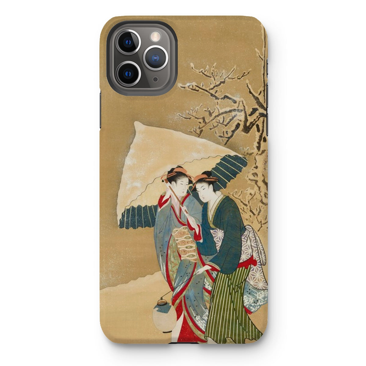 Japanese Women in Snow - Shunman Iphone Case, 11 Pro Max / Matte, Iphone Case Japanese Art