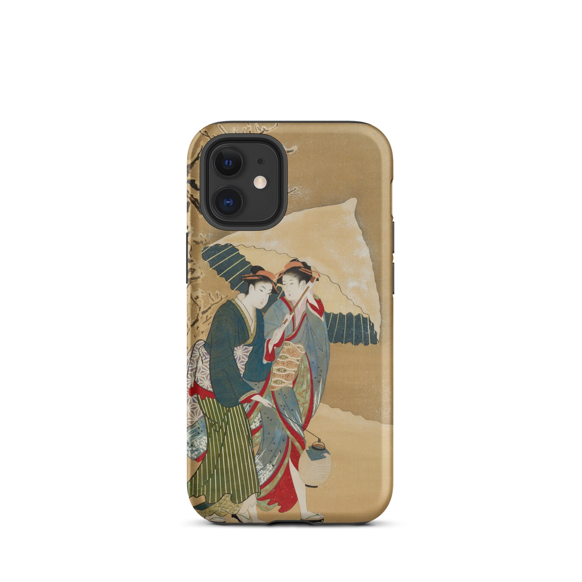 Japanese Women in Snow Shunman Iphone Case, 12 Mini / Matte, Iphone 11 Pro Max Case Japanese Woodblock Print