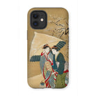 Japanese Women in Snow - Shunman Iphone Case, 12 Mini / Matte, Phone Case Japanese Art