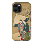 Japanese Women in Snow - Shunman Iphone Case, 13 Pro Max / Matte, Japanese Art Phone Case