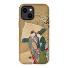 Japanese Women in Snow - Shunman Iphone Case, 14 Plus / Matte, Japanese Art Phone Case
