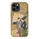 Japanese Women in Snow - Shunman Iphone Case, 14 Pro Max / Matte, Phone Case Japanese Art