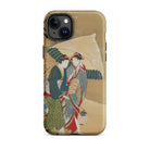 Japanese Women in Snow Shunman Iphone Case, 15 Plus / Matte, Iphone Case Traditional Japanese Art Print Two Women