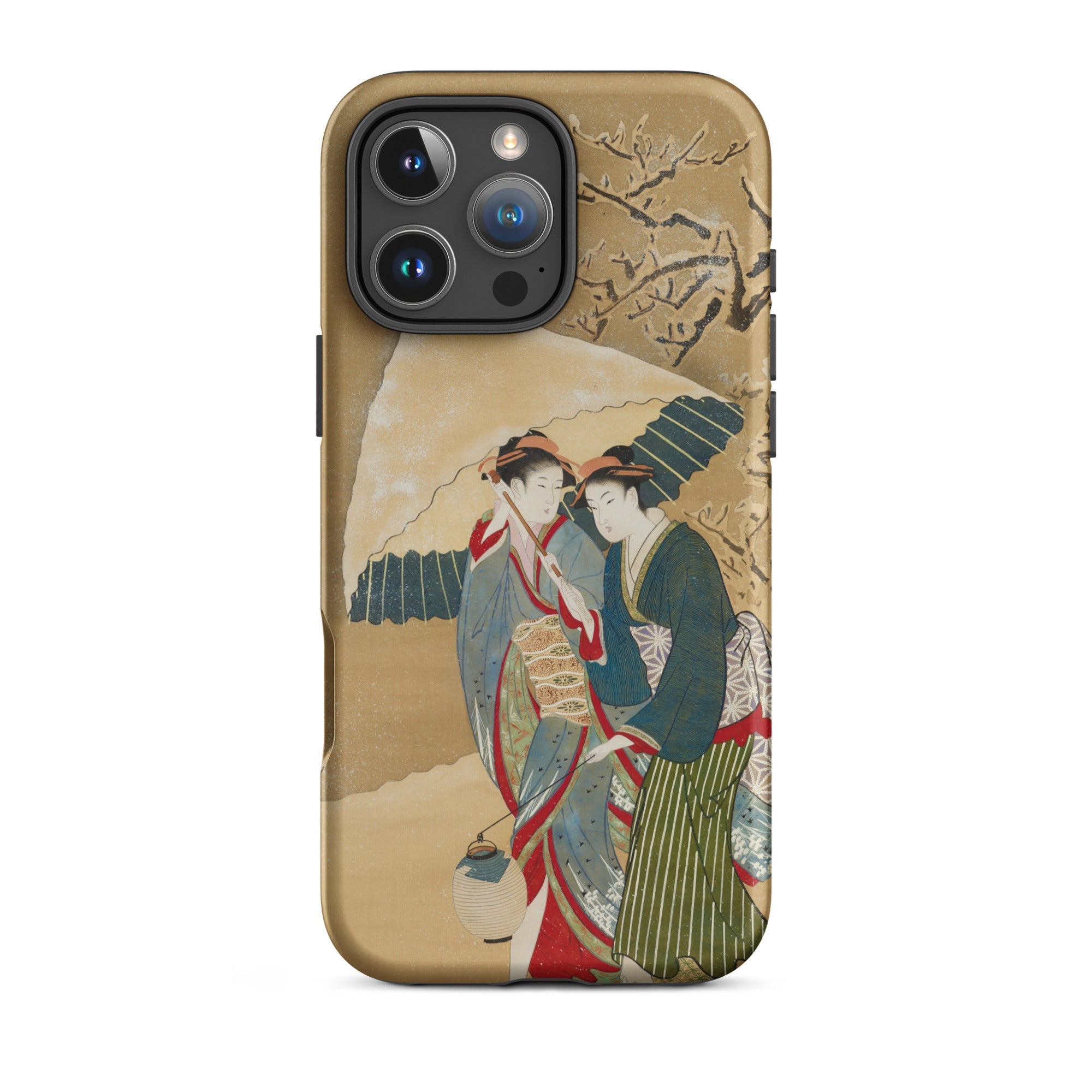 Japanese Women in Snow - Shunman Iphone Case, 16 Pro Max / Matte, Iphone Case Japanese Art