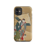 Japanese Women in Snow - Shunman Phone Case Iphone 11 / Matte Iphone 12 13 Phone Case Classic Japanese Ukiyo-e
