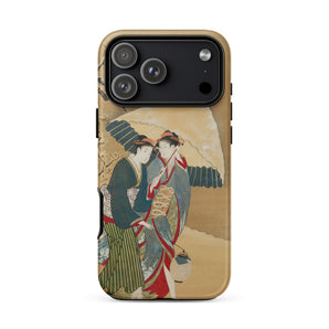 Japanese Women in Snow - Shunman Phone Case, Iphone Case