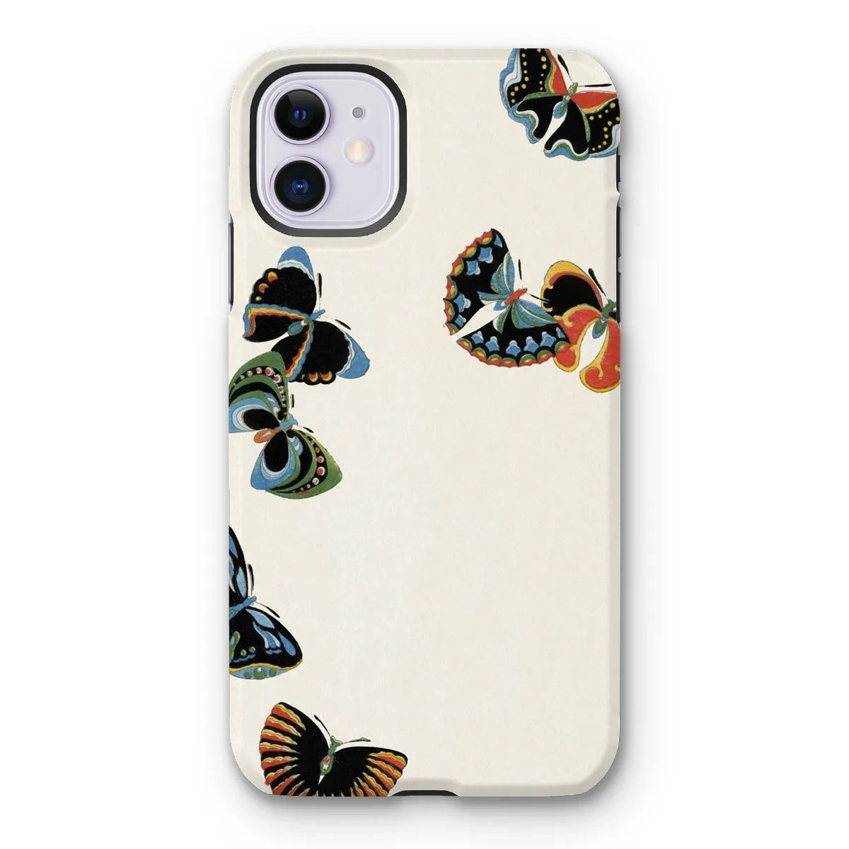 Japanese Woodblock Butterflies Art Phone Case - Kamisaka Sekka - Iphone 11 / Matte - Mobile Phone Cases - Aesthetic Art