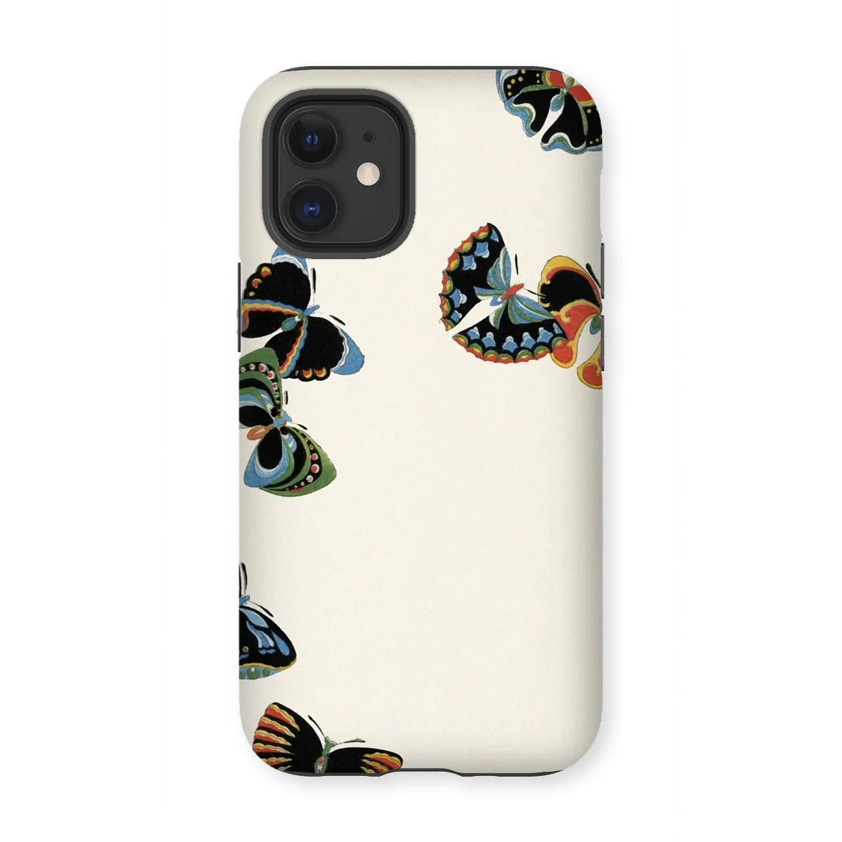 Japanese Woodblock Butterflies Art Phone Case - Kamisaka Sekka - Iphone 12 Mini / Matte - Mobile Phone Cases