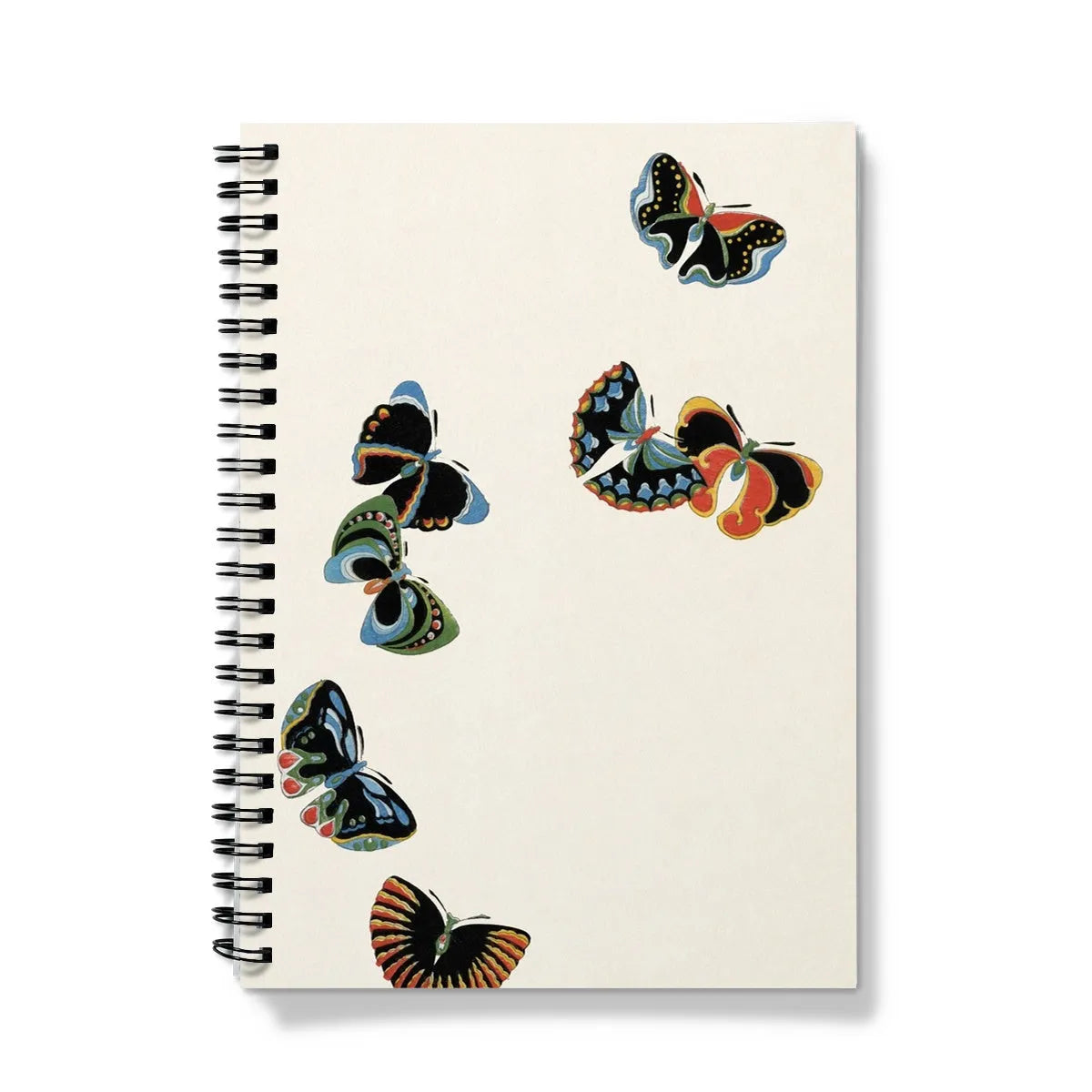 Japanese Woodblock Butterflies By Kamisaka Sekka Notebook - A5 / Graph - Notebooks & Notepads - Aesthetic Art