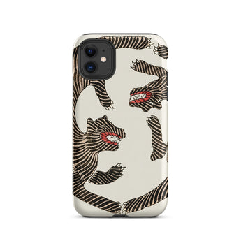 Japanese Woodblock Tiger - Taguchi Tomoki Iphone Case, 11 / Matte, Tiger-patterned Phone Case