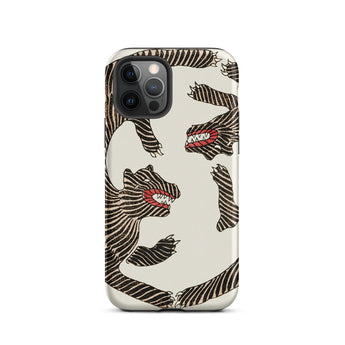 Japanese Woodblock Tiger - Taguchi Tomoki Iphone Case, 12 Pro / Matte, Tiger-patterned Phone Case