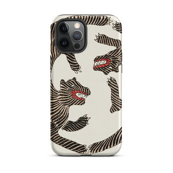 Japanese Woodblock Tiger - Taguchi Tomoki Iphone Case, 12 Pro Max / Matte, Tiger-patterned Phone Case