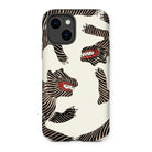 Japanese Woodblock Tiger - Taguchi Tomoki Iphone Case, 14 / Matte, Iphone Case Zebra-inspired Pattern Striped Creatures Red Mouths