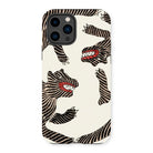 Japanese Woodblock Tiger - Taguchi Tomoki Iphone Case, 14 Pro / Matte, Iphone Case Zebra-like Pattern Red Mouths Design
