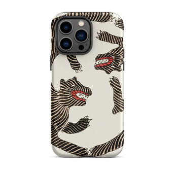 Japanese Woodblock Tiger - Taguchi Tomoki Iphone Case, 14 Pro Max / Matte, Iphone Case Tiger Pattern