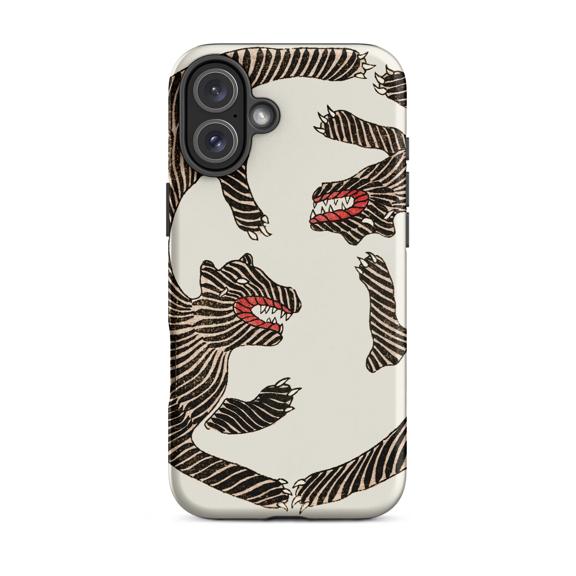 Japanese Woodblock Tiger Taguchi Tomoki Iphone Case, 16 Plus / Matte, Phone Case Tiger Design
