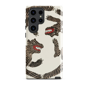 Japanese Woodblock Tiger - Taguchi Tomoki Phone Case, Samsung Galaxy S23 Ultra / Gloss, Mobile Cases, Toby Leon