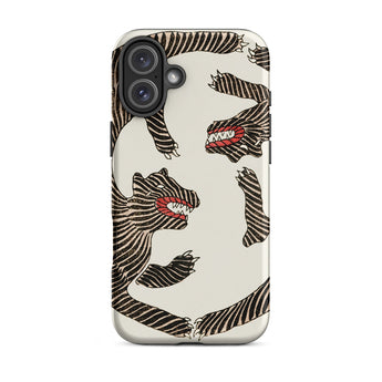 Japanese Woodblock Tiger - Taguchi Tomoki Phone Case Iphone 16 Plus / Matte Phone Case Tiger Design Taguchi Tomoki, Japanese Woodblock