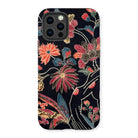 Japanese Wrapping Cloth (uchikui) - Textile Iphone Case, 13 Pro / Matte, Floral-patterned Phone Case Iphone Multiple Camera Lenses