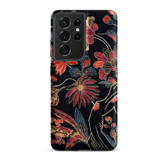 Japanese Wrapping Cloth (uchikui) - Textile Phone Case, Samsung Galaxy S21 Ultra / Matte, Mobile Cases, Toby Leon