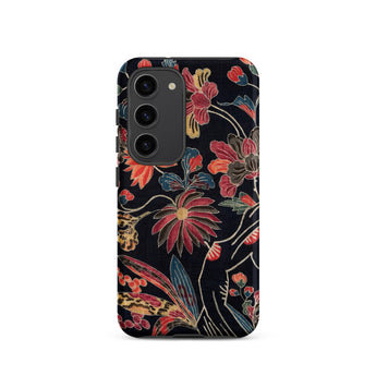 Japanese Wrapping Cloth (uchikui) - Textile Phone Case, Samsung Galaxy S23 / Matte, Mobile Cases, Toby Leon