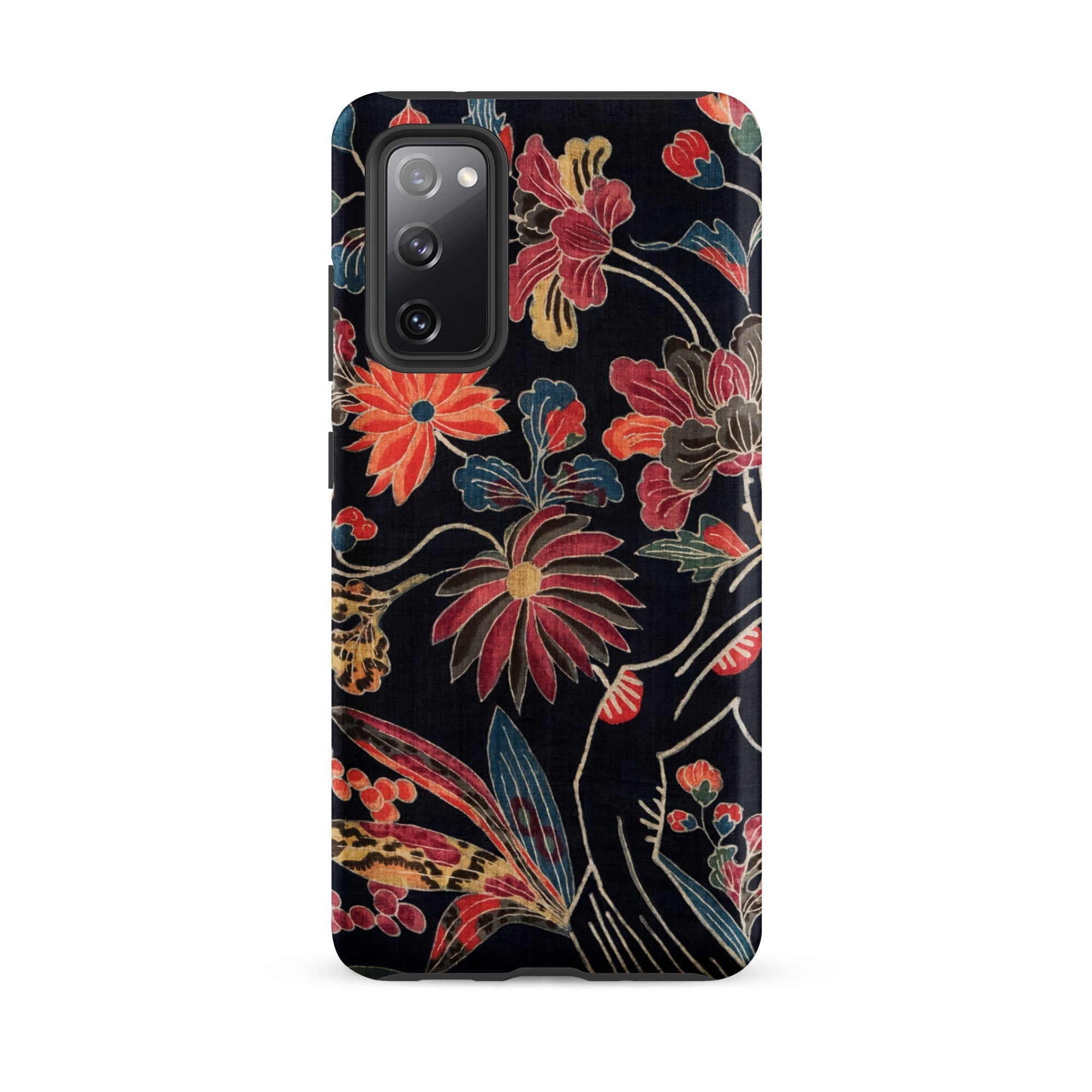 Japanese Wrapping Cloth (uchikui) Textile Samsung Case, Galaxy S20 Fe / Matte, Floral Patterned Phone Case