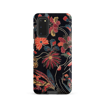 Japanese Wrapping Cloth (uchikui) - Textile Samsung Case, Galaxy S20 / Matte, Floral Patterned Phone Case