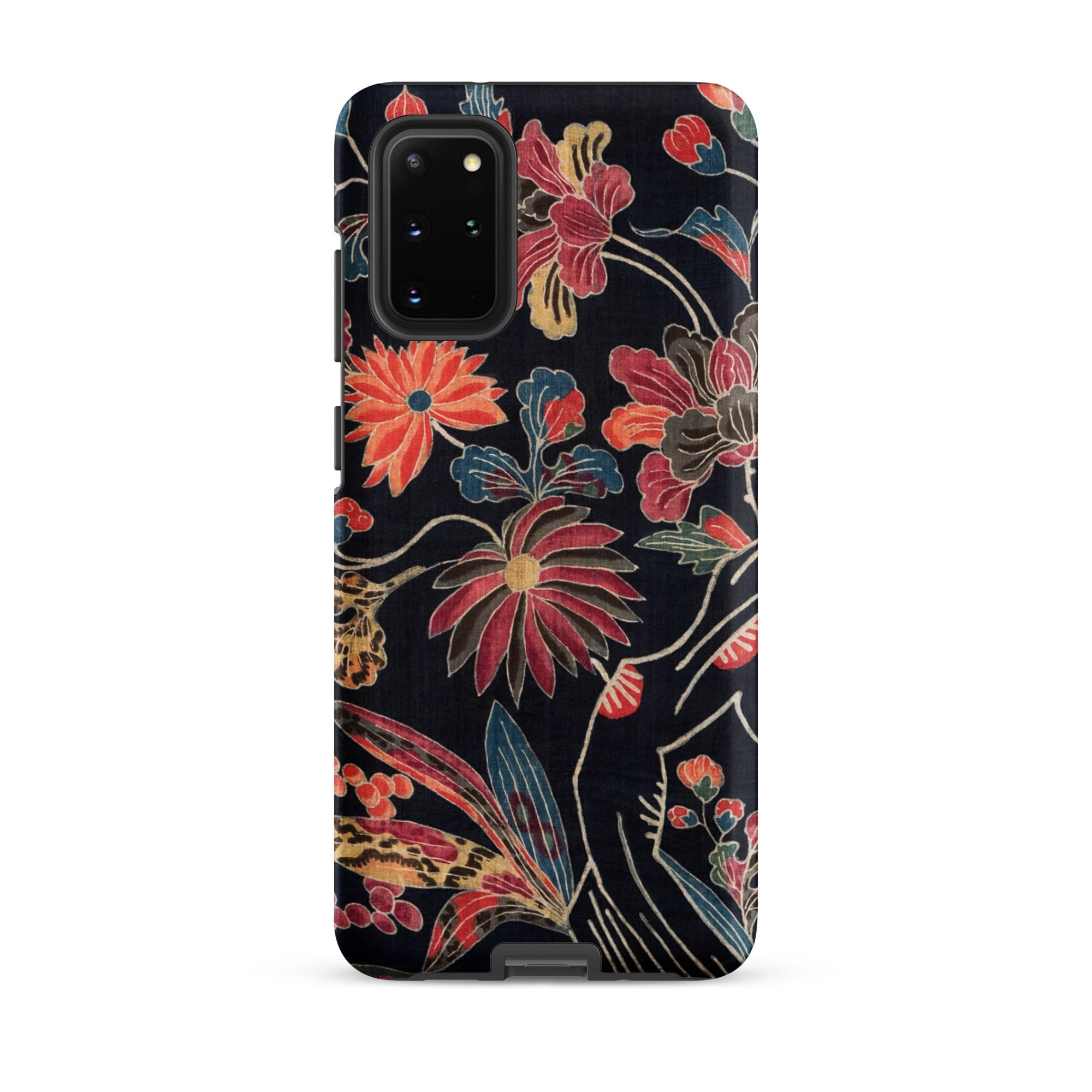 Japanese Wrapping Cloth (uchikui) Textile Samsung Case, Galaxy S20 Plus / Matte, Floral Patterned Phone Case