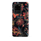 Japanese Wrapping Cloth (uchikui) - Textile Samsung Case, Galaxy S20 Ultra / Matte, Floral-patterned Smartphone Case