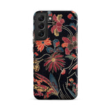 Japanese Wrapping Cloth (uchikui) - Textile Samsung Case, Galaxy S22 Plus / Matte, Floral Patterned Phone Case