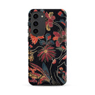 Japanese Wrapping Cloth (uchikui) Textile Samsung Case, Galaxy S23 Plus / Matte, Floral Patterned Phone Case