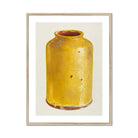 Jar - Yolande Delasser Golden Ceramic Art Print