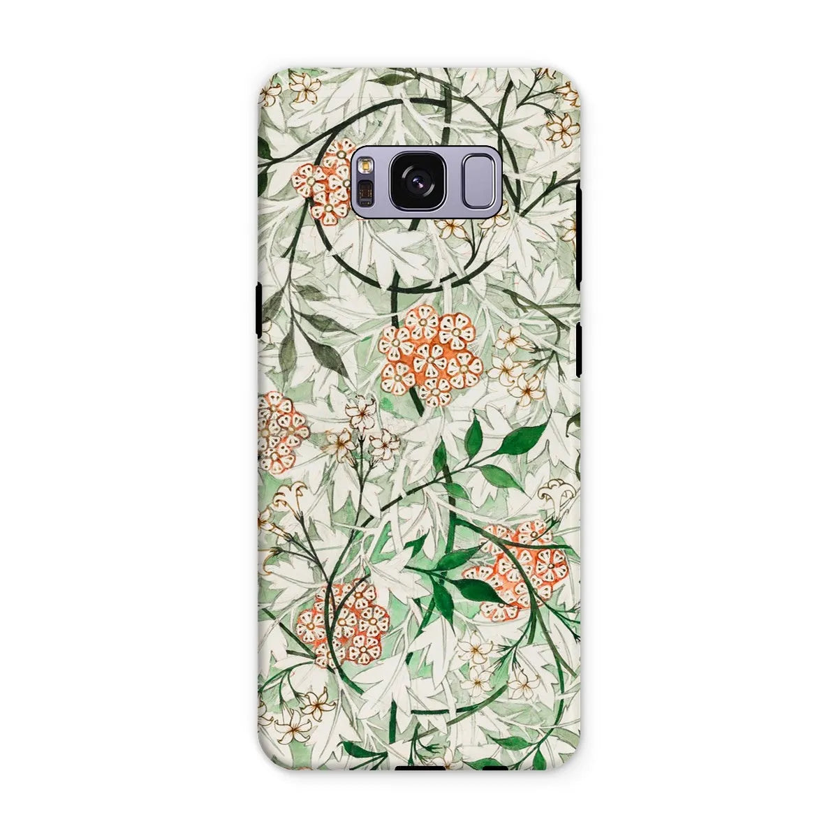Jasmine Floral Aesthetic Art Phone Case - William Morris - Samsung Galaxy S8 Plus / Matte - Mobile Phone Cases