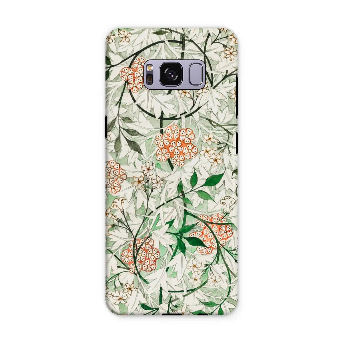 Jasmine Floral Aesthetic Art Phone Case - William Morris - Samsung Galaxy S8 Plus / Matte - Mobile Phone Cases