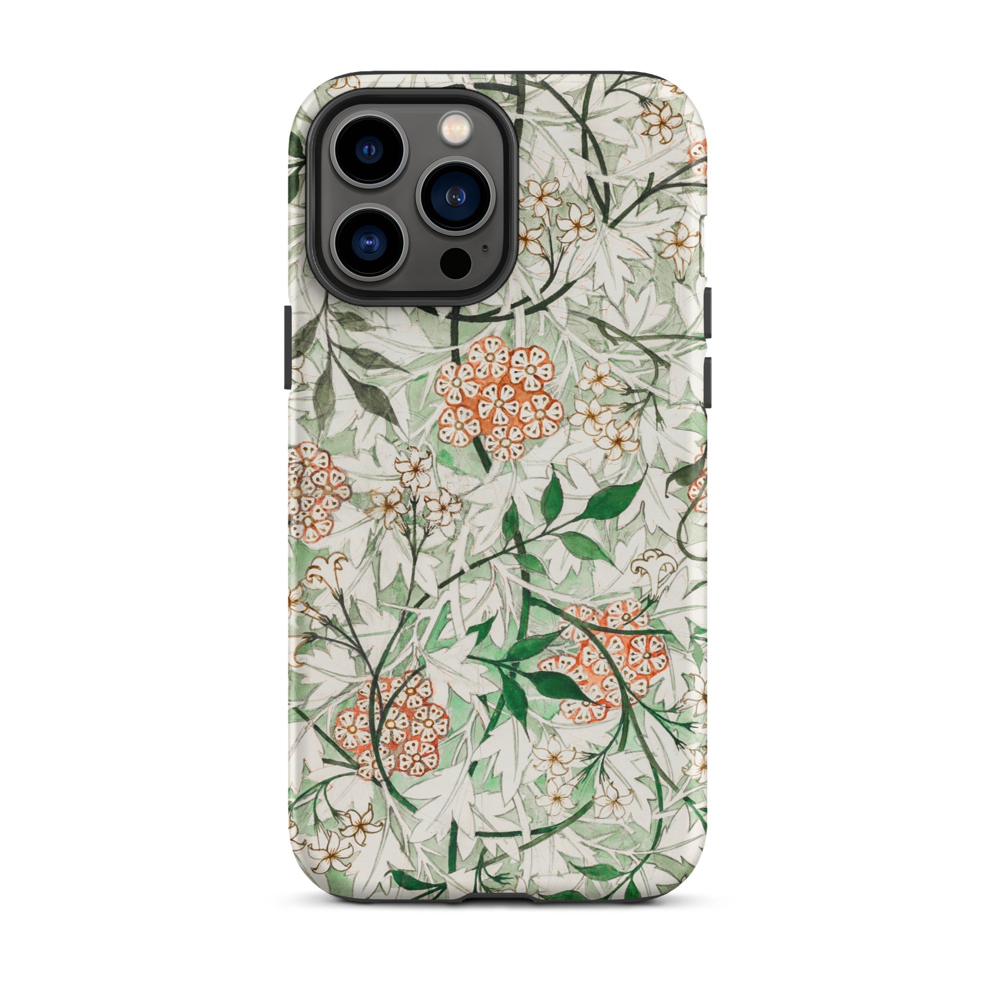 Jasmine - William Morris British Floral Iphone Case, 13 Pro Max / Matte, Floral Patterned Phone Case