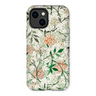 Jasmine - William Morris British Floral Iphone Case, 14 Plus / Matte, Floral-patterned Phone Case Iphone Dual Cameras
