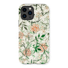 Jasmine - William Morris British Floral Iphone Case, 14 Pro / Matte, Floral-patterned Iphone Case Triple-camera Cutout
