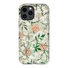 Jasmine - William Morris British Floral Iphone Case, 14 Pro Max / Matte, Floral-patterned Iphone Case Triple-camera Cutout