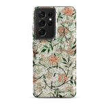 Jasmine - William Morris British Floral Phone Case Samsung Galaxy S21 Ultra / Matte Phone Case Delicate Floral Pattern Orange Blossoms