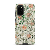 Jasmine - William Morris British Floral Phone Case Samsung Galaxy S20 Plus / Matte Phone Case Delicate Floral Pattern Orange White Blossoms