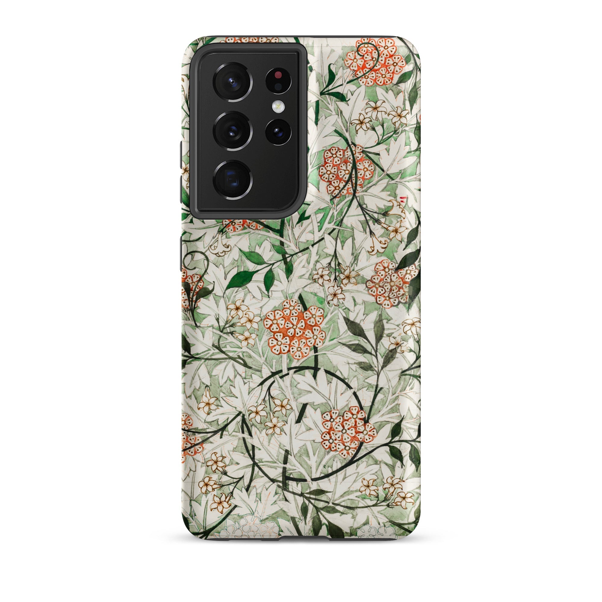 Jasmine William Morris British Floral Samsung Case, Galaxy S21 Ultra / Matte, Smartphone Case Floral Pattern