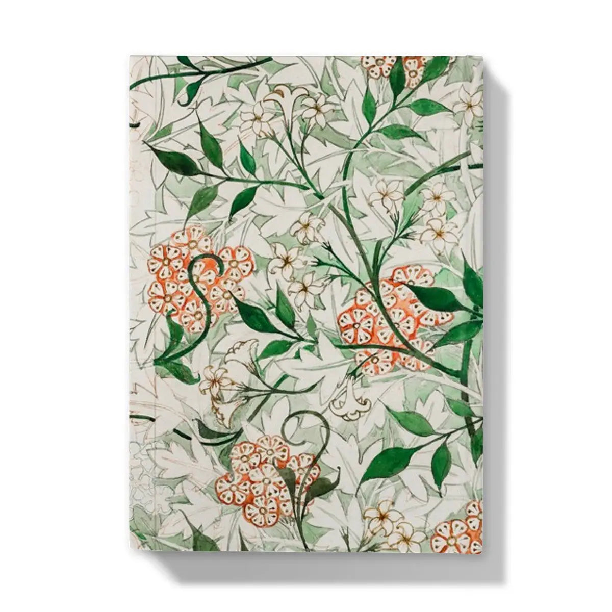 Jasmine - William Morris British Floral Textile Art Journal - Notebooks & Notepads - Aesthetic Art