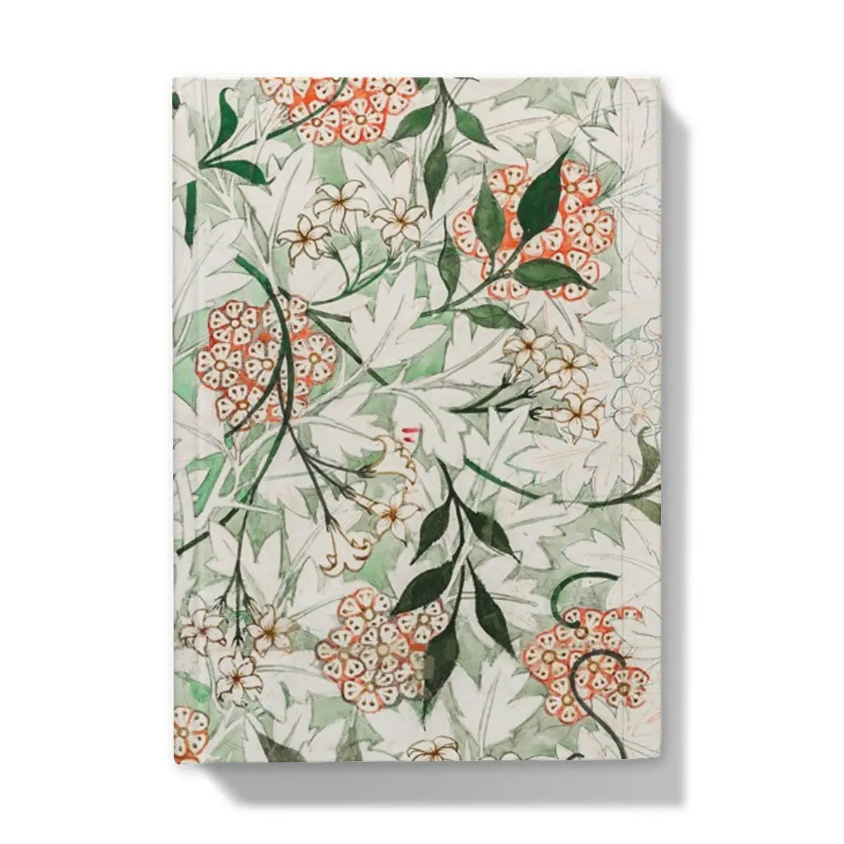 Jasmine - William Morris British Floral Textile Art Journal - 5’x7’ / 5’ x 7’ - Lined Paper - Notebooks &