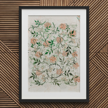 Jasmine - William Morris British Floral Textile Art Print / Canvas, William Morris’s Jasmine, Beguiling Art Print, Botanical Enchantment