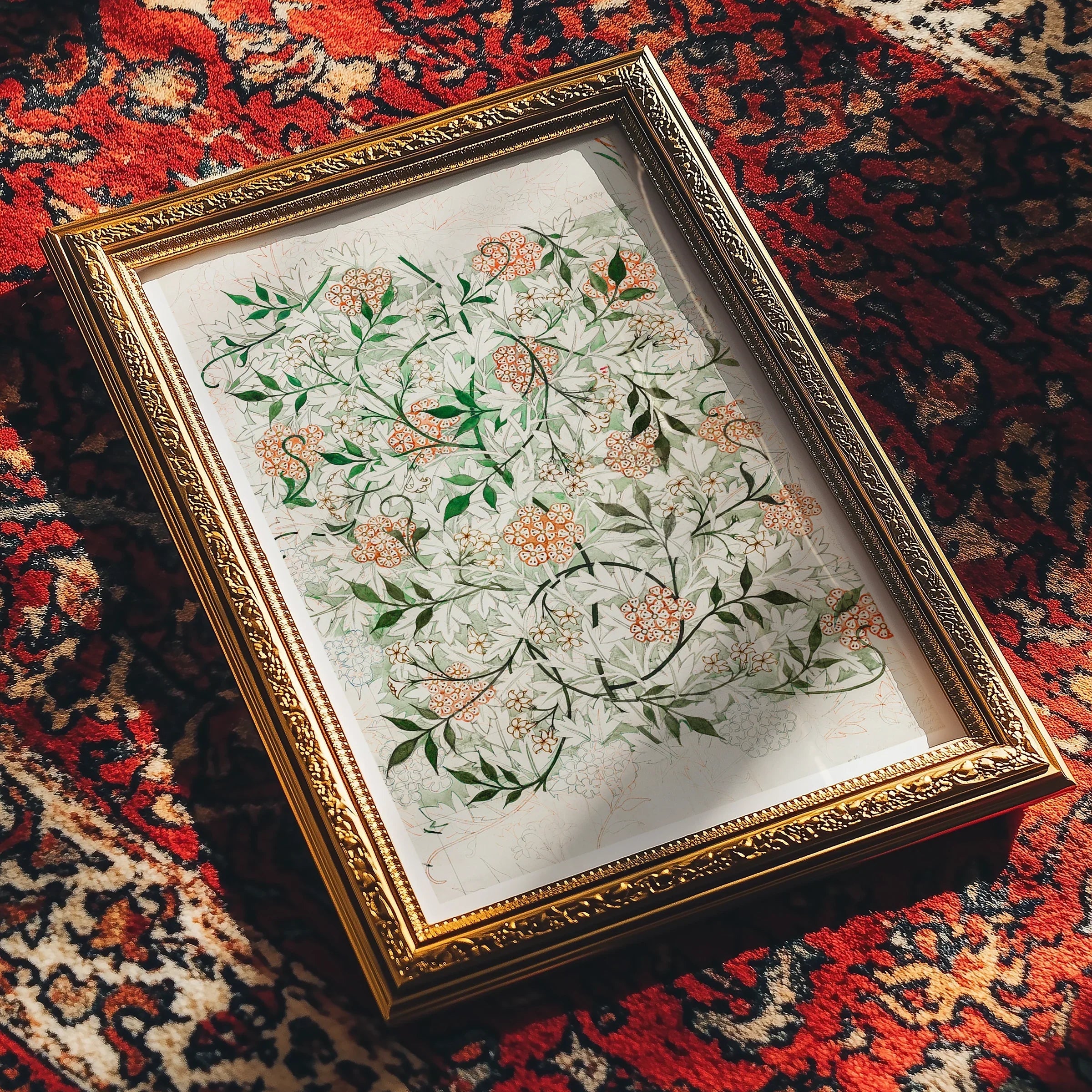 Jasmine - William Morris British Floral Textile Art Print