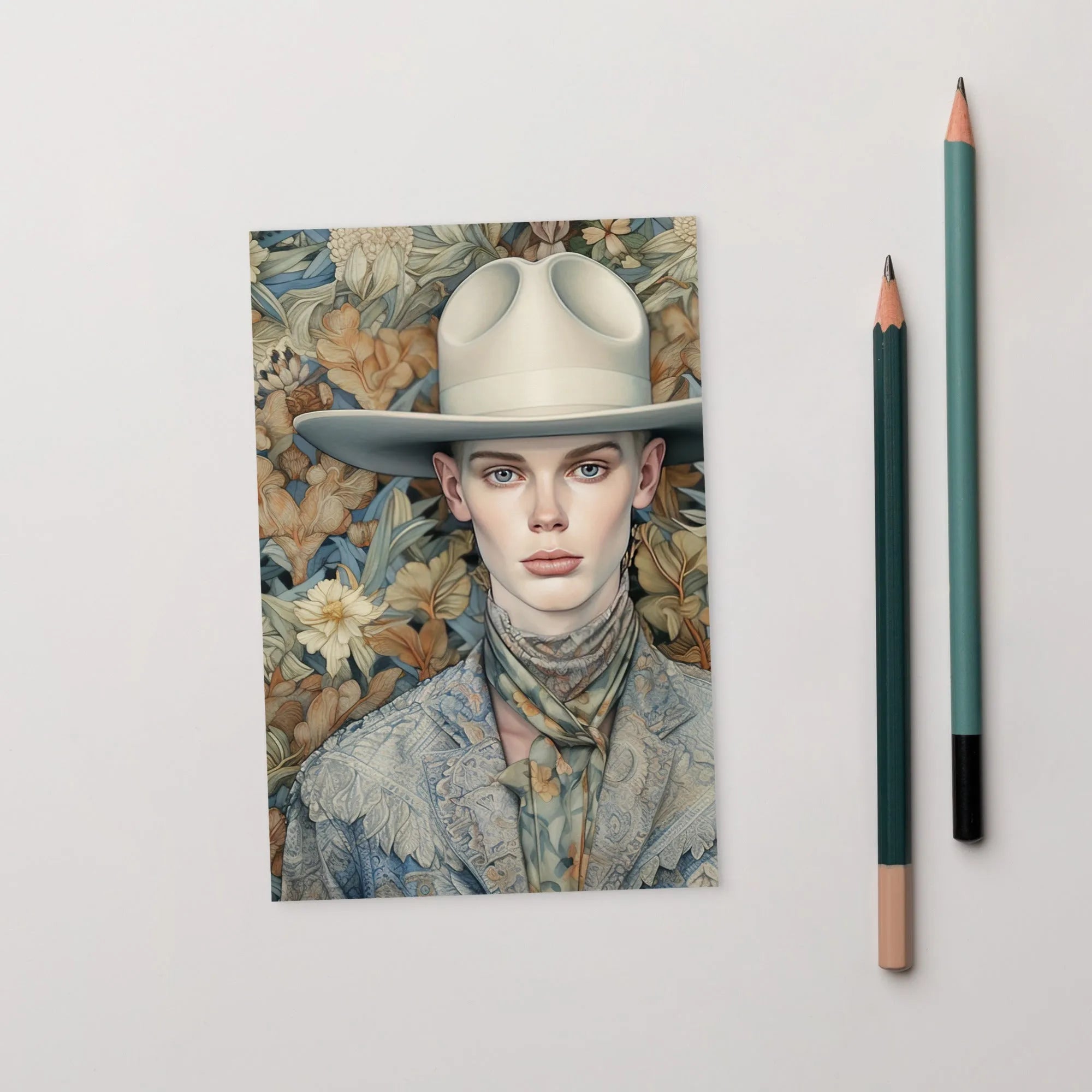 Jasper - Gay Cowboy Art Print - Twink Outlaw Queerart Dandy - 4’x6’ - Posters Prints & Visual Artwork - Aesthetic Art