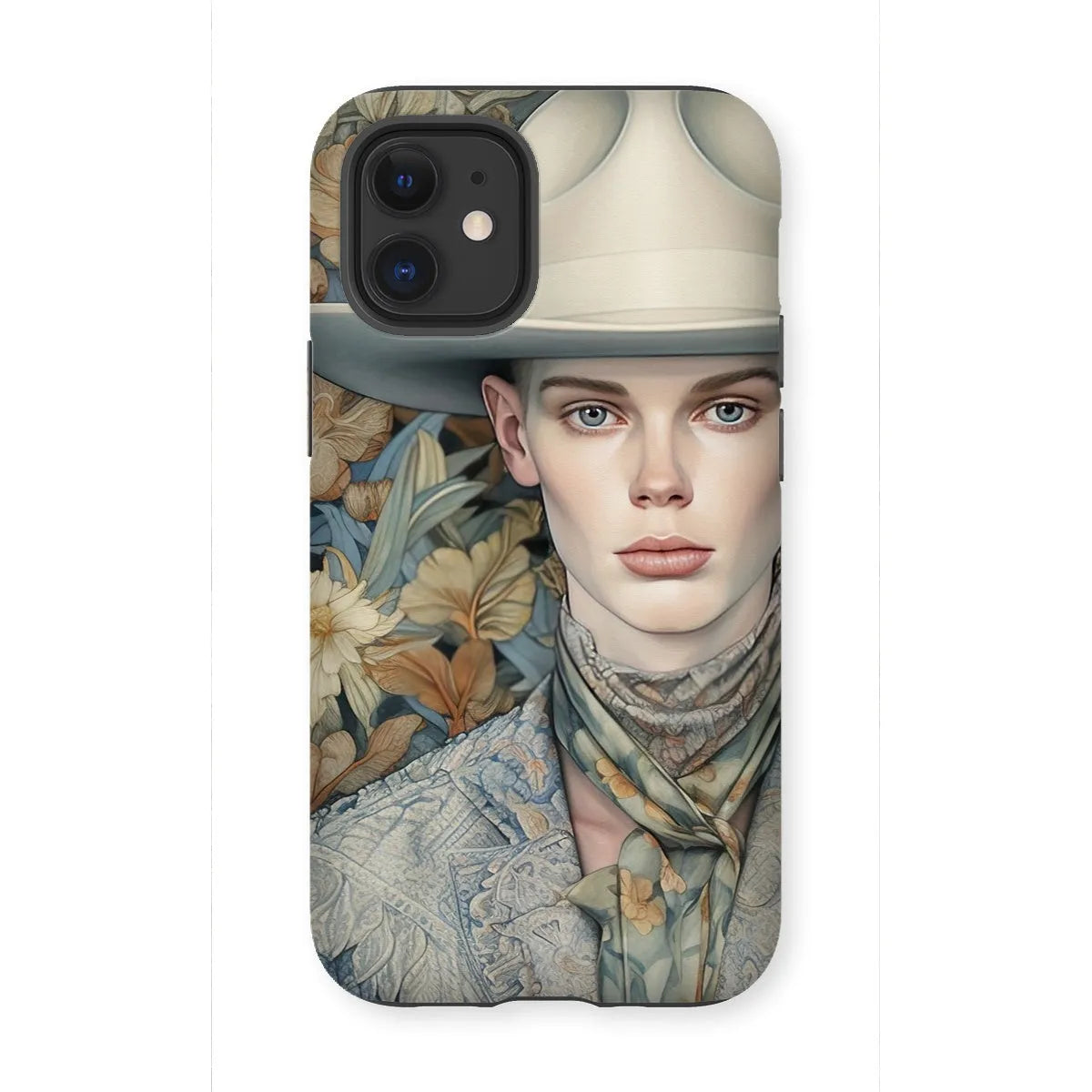 Jasper The Gay Cowboy - Dandy Gay Aesthetic Art Phone Case - Iphone 12 Mini / Matte - Mobile Phone Cases - Aesthetic Art